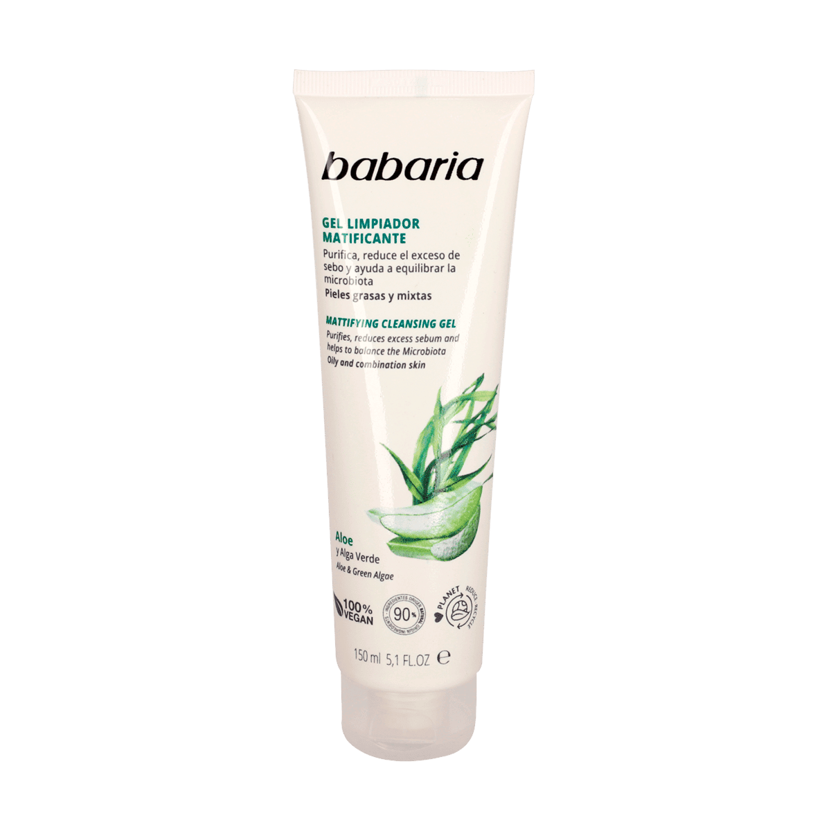 Gel Limpiador Facial Matificante Babaria Aloe 150 ml Gel Limpiador Facial Matificante Babaria Aloe 150 ml