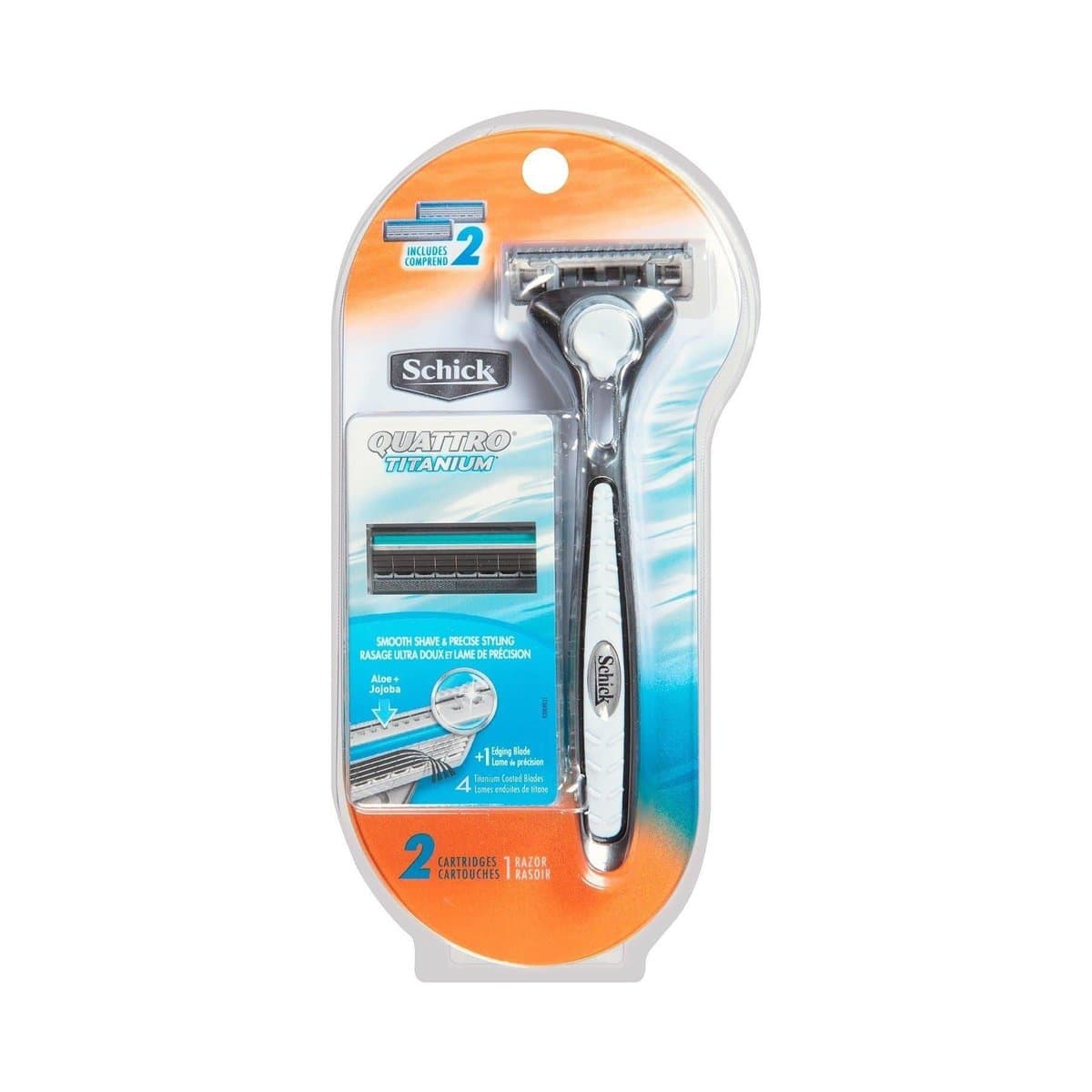 Rasuradora Schick Quattro Titanium 2 Cartuchos Rasuradora Schick Quattro Titanium 2 Cartuchos