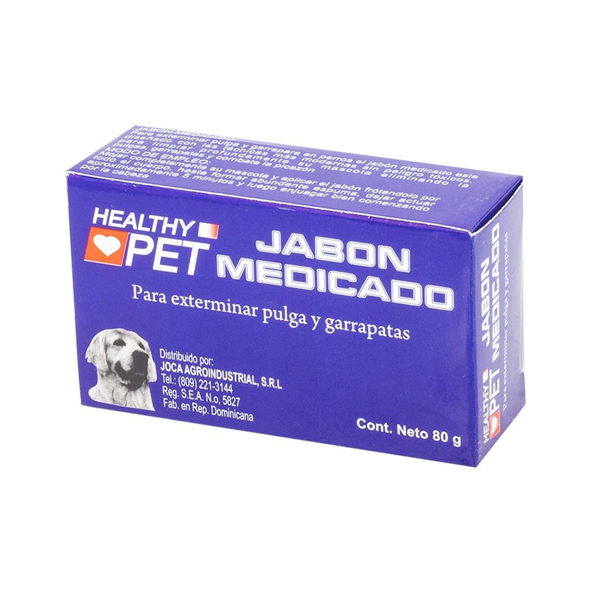 Jabón Medicado Para Mascotas Healthy Pet Pulgas Y Garrapatas 80 g Jabón Medicado Para Mascotas Healthy Pet Pulgas Y Garrapatas 80 g