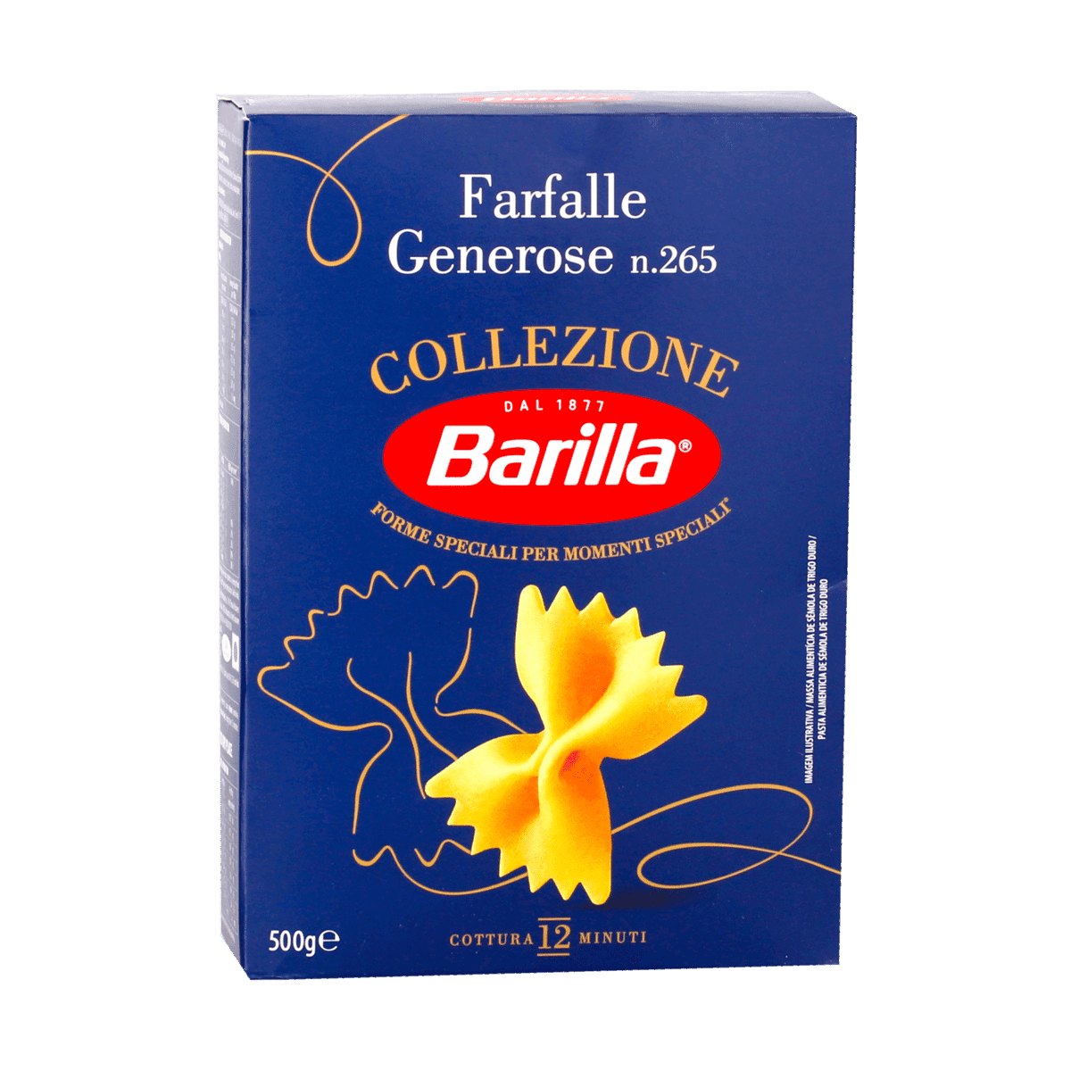 Pasta Farfalle Barilla 500gr Pasta Farfalle Barilla 500gr