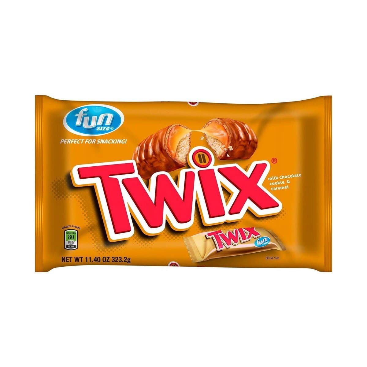 Chocolate Con Caramelo Galleta Twix Fun Size 323 g Chocolate Con Caramelo Galleta Twix Fun Size 323 g