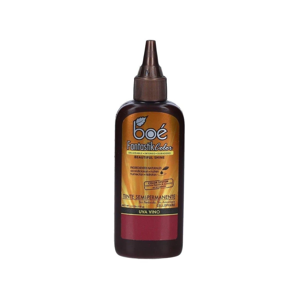 Tinte Semi-Permanente Boé Fantatik Uva Vino 4.2 Oz Tinte Semi-Permanente Boé Fantatik Uva Vino 4.2 Oz