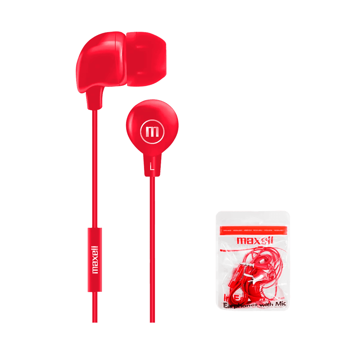 Audifono Maxell Rojo M/347947 Audifono Maxell Rojo M/347947