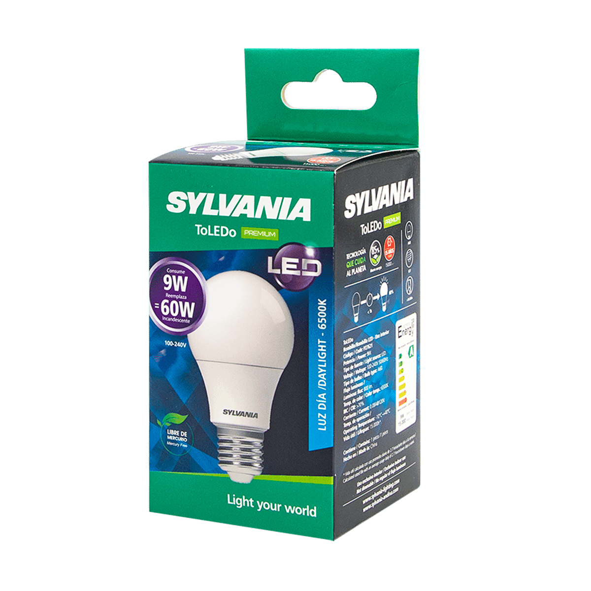 Bombillo LED Sylvania 9W 100-240W Bombillo LED Sylvania 9W 100-240W