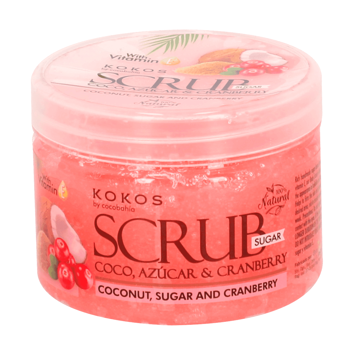 Exfoliante Scrub Sugar Cocobahia Coco, Azúcar Y Cranberry 8oz Exfoliante Scrub Sugar Cocobahia Coco, Azúcar Y Cranberry 8oz