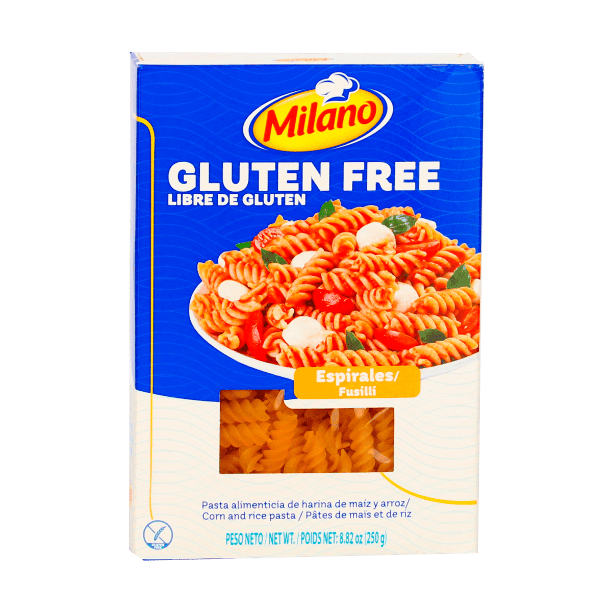 Pasta Espirales Milano Sin Gluten 250gr Pasta Espirales Milano Sin Gluten 250gr