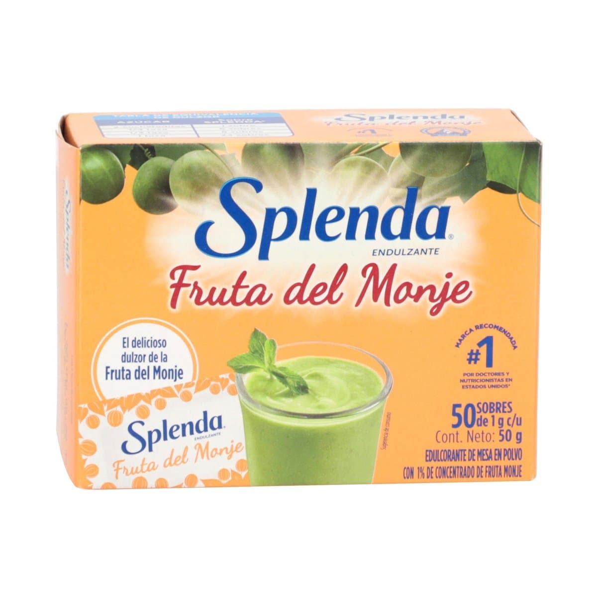 Endulzante Fruta del Monje Splenda 50 Unidades Endulzante Fruta del Monje Splenda 50 Unidades