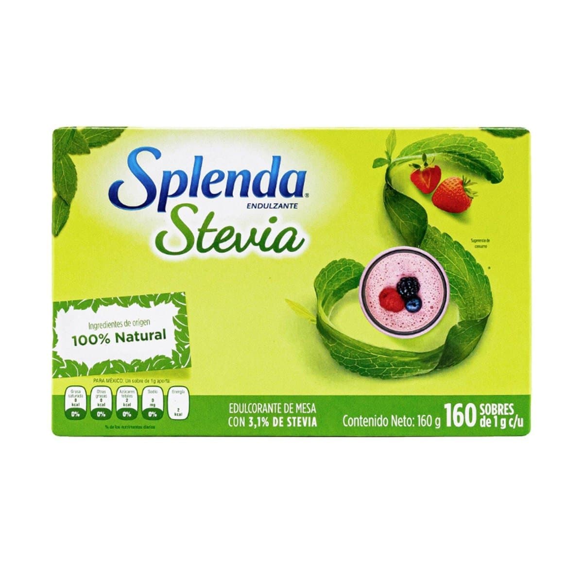 Edulcorante de Azúcar Splenda Stevia 160 uds Edulcorante de Azúcar Splenda Stevia 160 uds