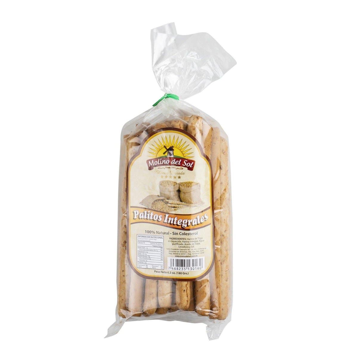 Palitos Integrales Molino Del Sol 180 g Palitos Integrales Molino Del Sol 180 g