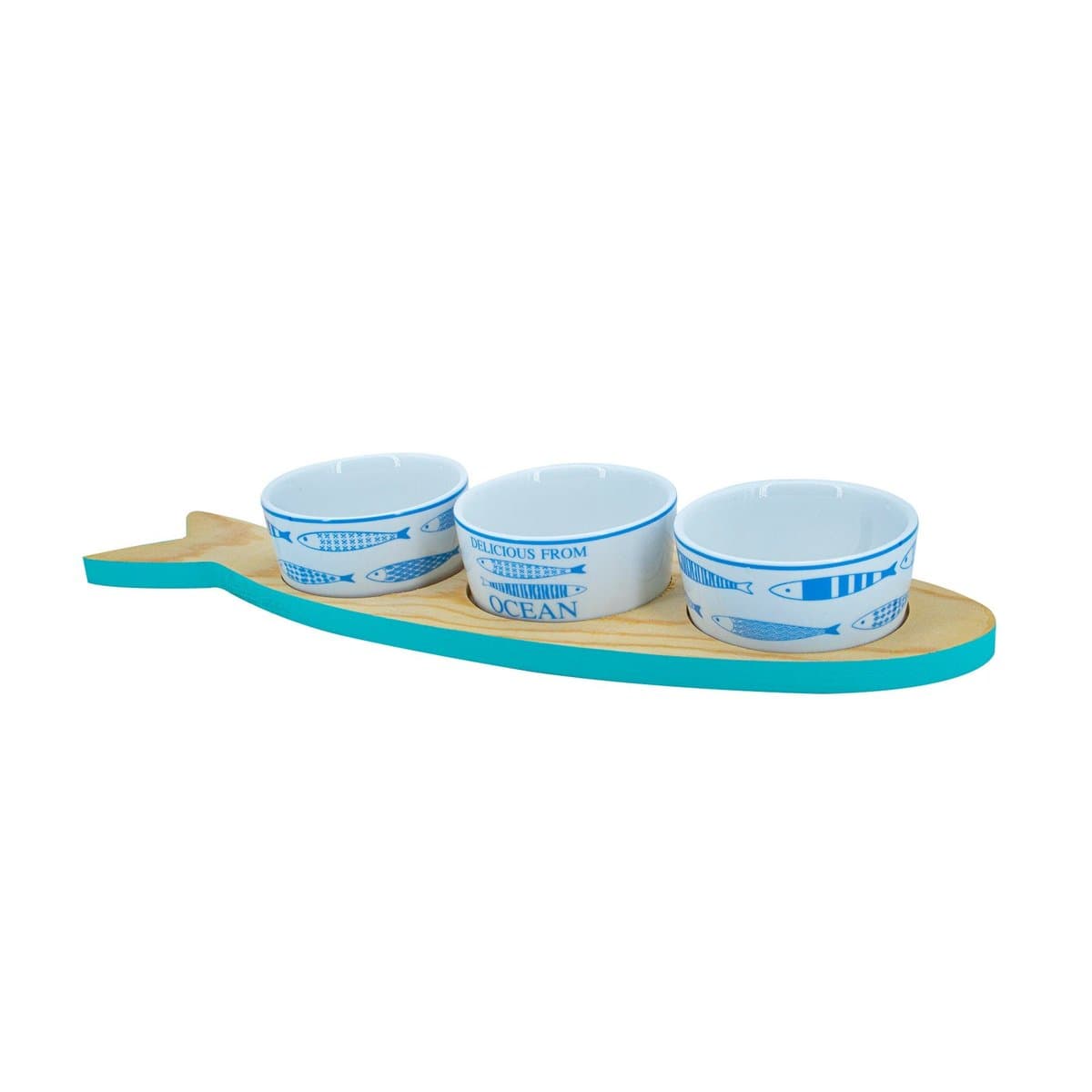 Set de Bandeja para Bocadillos R/739-91565 4 Piezas Set de Bandeja para Bocadillos R/739-91565 4 Piezas