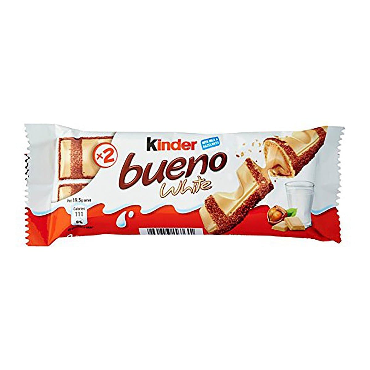 Chocolate Blanco Kinder Bueno 52 G Chocolate Blanco Kinder Bueno 52 G