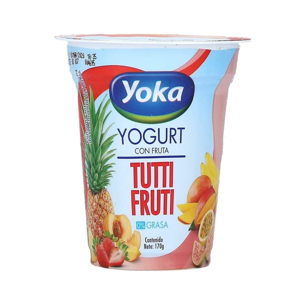 Yogurt De Tutti Fruti Yoka Sin Grasa 6 Oz Yogurt De Tutti Fruti Yoka Sin Grasa 6 Oz