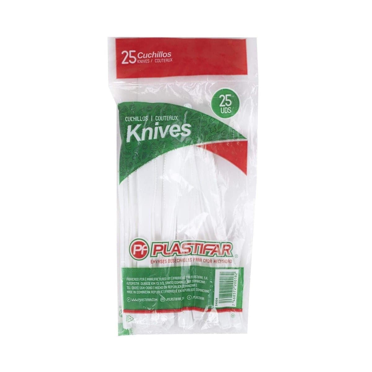 Cuchillos Plastifar Plástico 25 uds Cuchillos Plastifar Plástico 25 uds