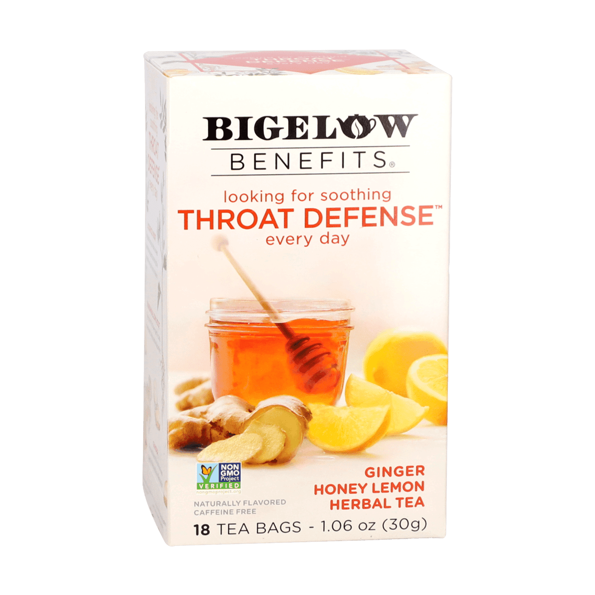 Té de Hierbas Bigelow Benefits Defensa de la Garganta Honey Lemon Herb 18 Unidades Té de Hierbas Bigelow Benefits Defensa de la Garganta Honey Lemon Herb 18 Unidades