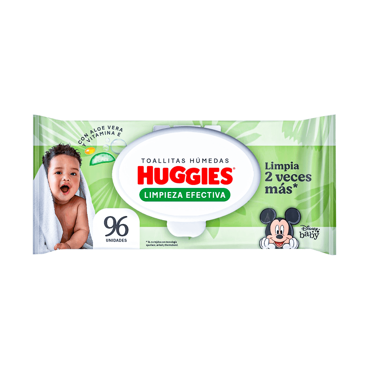 Toallas Húmedas Huggies Limpieza Efectiva 96 Unidades Toallas Húmedas Huggies Limpieza Efectiva 96 Unidades