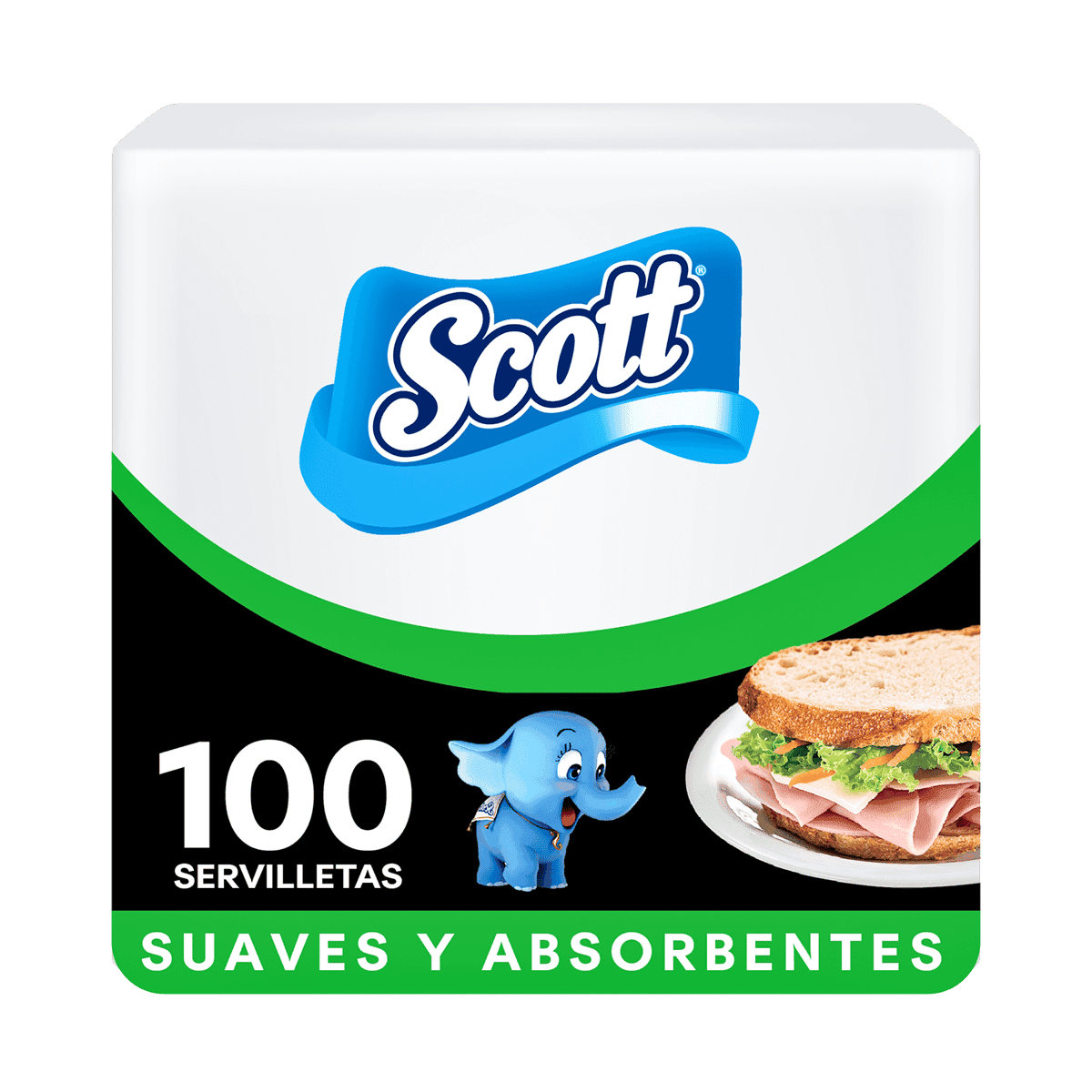Servilletas Scott Blanca 100 Hojas Servilletas Scott Blanca 100 Hojas