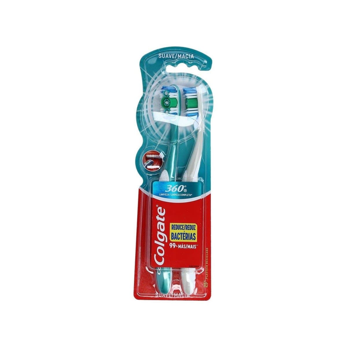 Cepillo Dental Colgate 360 Suave 2 Pack Cepillo Dental Colgate 360 Suave 2 Pack