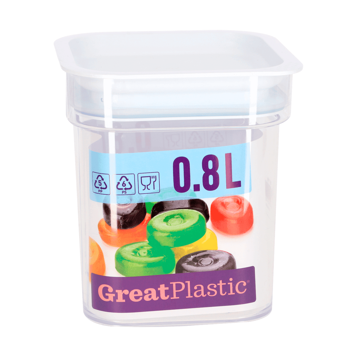 Bote de plástico para Cocina Great Plastic M/001208 0.8L Bote de plástico para Cocina Great Plastic M/001208 0.8L