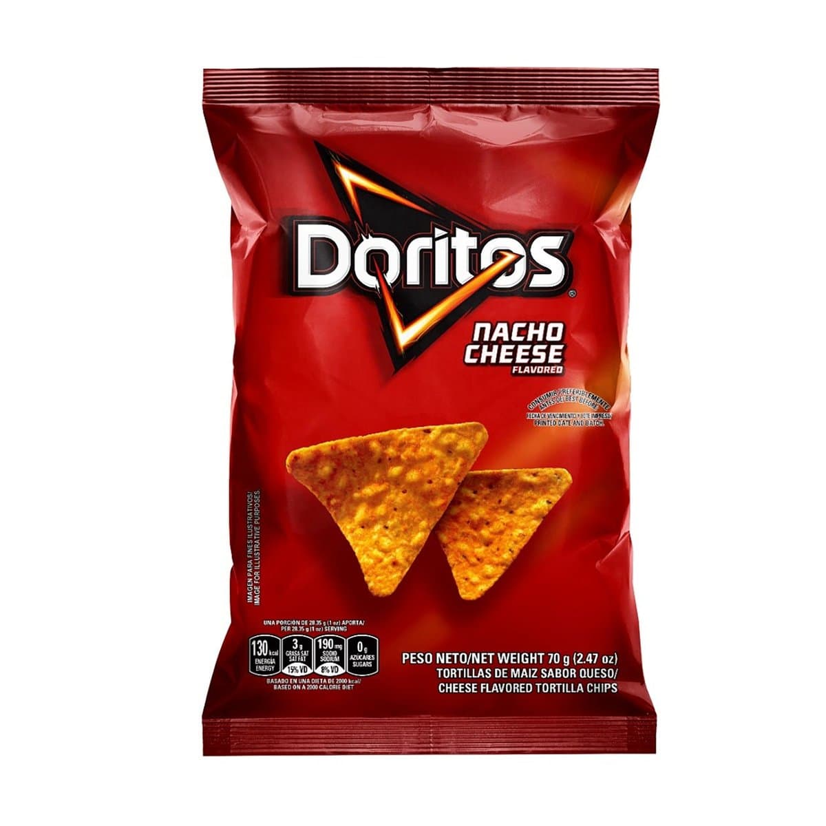 Nachos Doritos De Queso M/RX30X1 70 g Nachos Doritos De Queso M/RX30X1 70 g