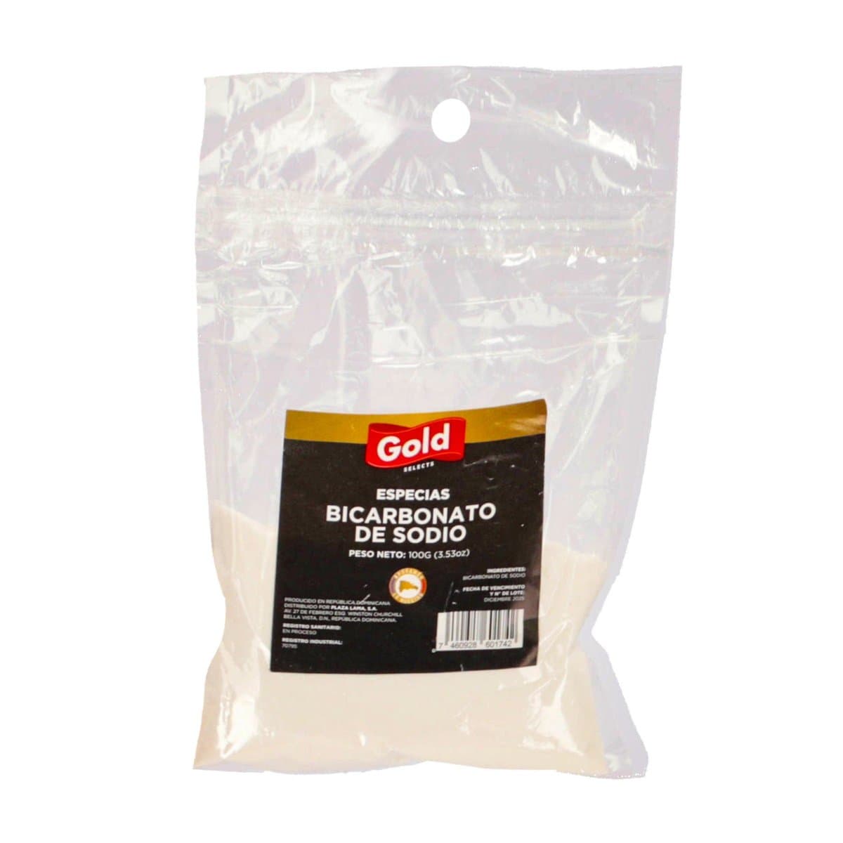 Bicarbonato de Sodio Gold Selects 100g Bicarbonato de Sodio Gold Selects 100g