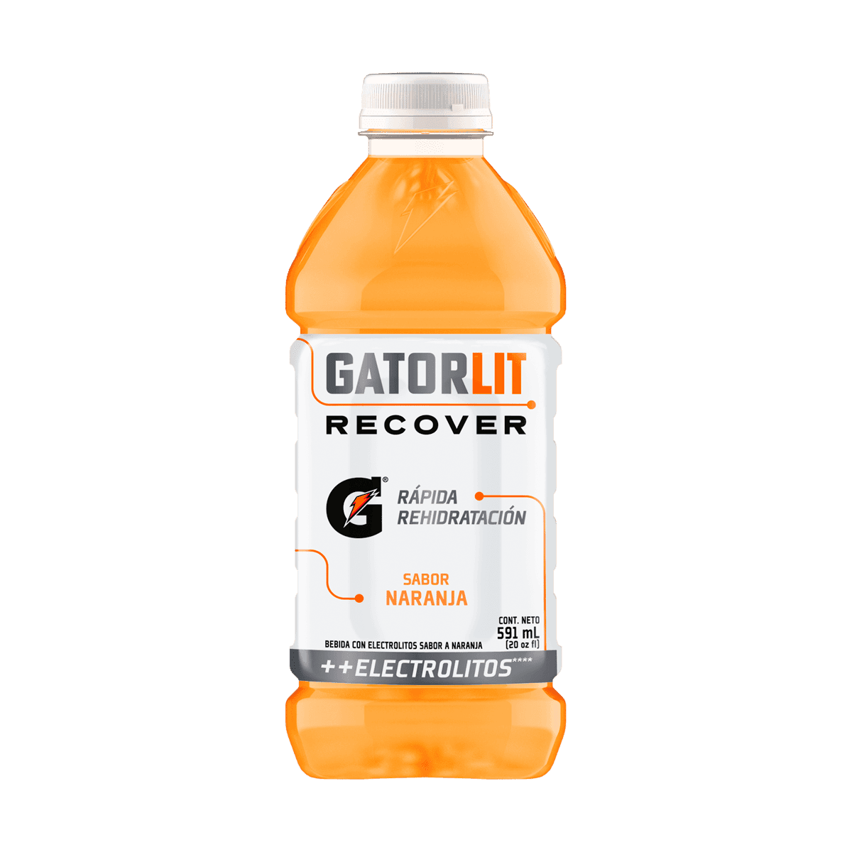 Bebida Hidratante GATORLIT Sabor A Naranja 20 oz Bebida Hidratante GATORLIT Sabor A Naranja 20 oz