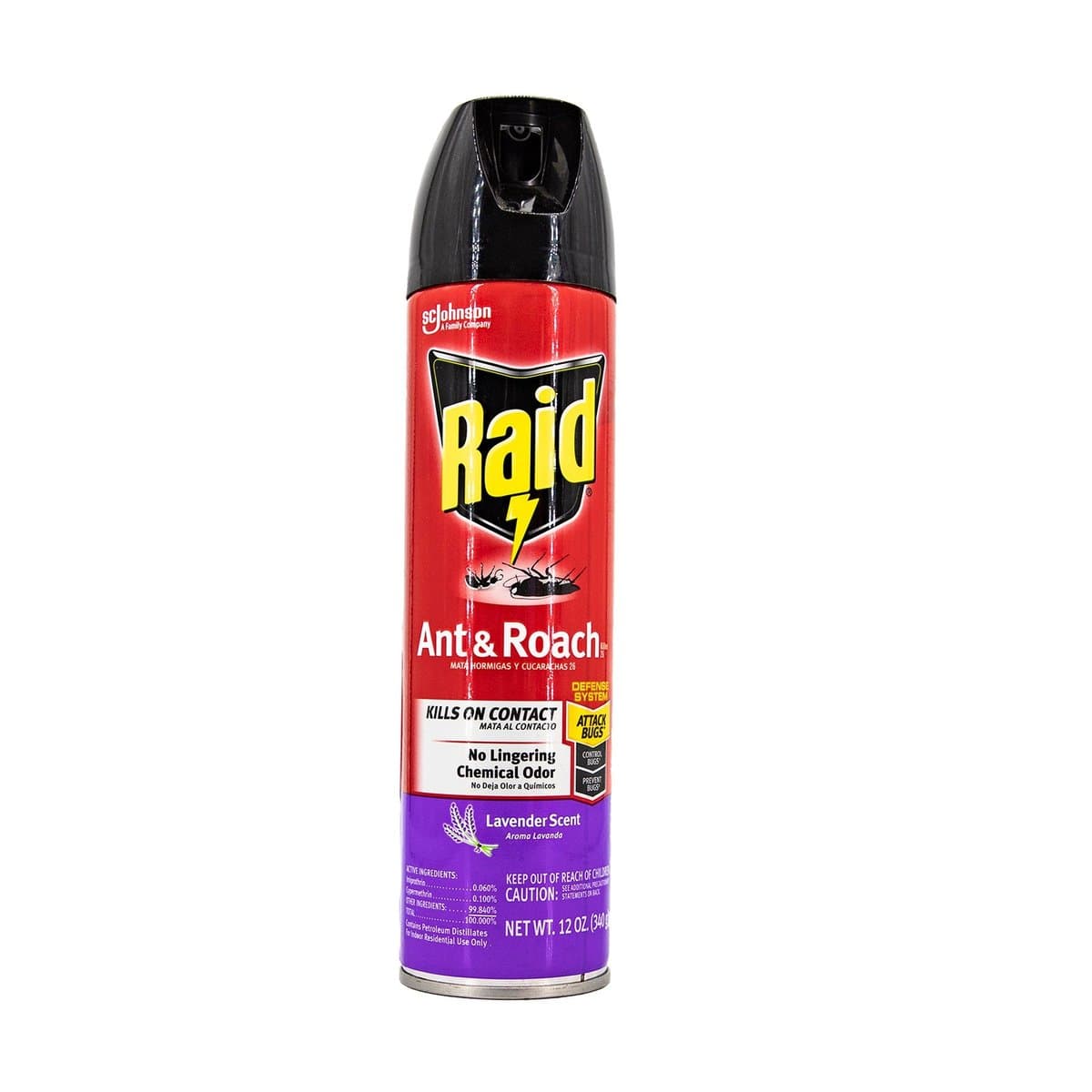 Insecticida Raid Ant & Roach Esencia De Lavanda 12 OZ Insecticida Raid Ant & Roach Esencia De Lavanda 12 OZ