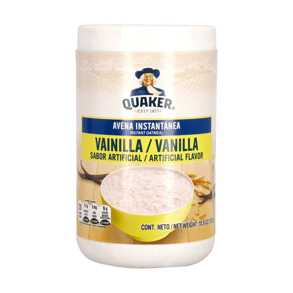 Avena Instantánea Sabor Artificial a Vainilla QUAKER 310 g Avena Instantánea Sabor Artificial a Vainilla QUAKER 310 g
