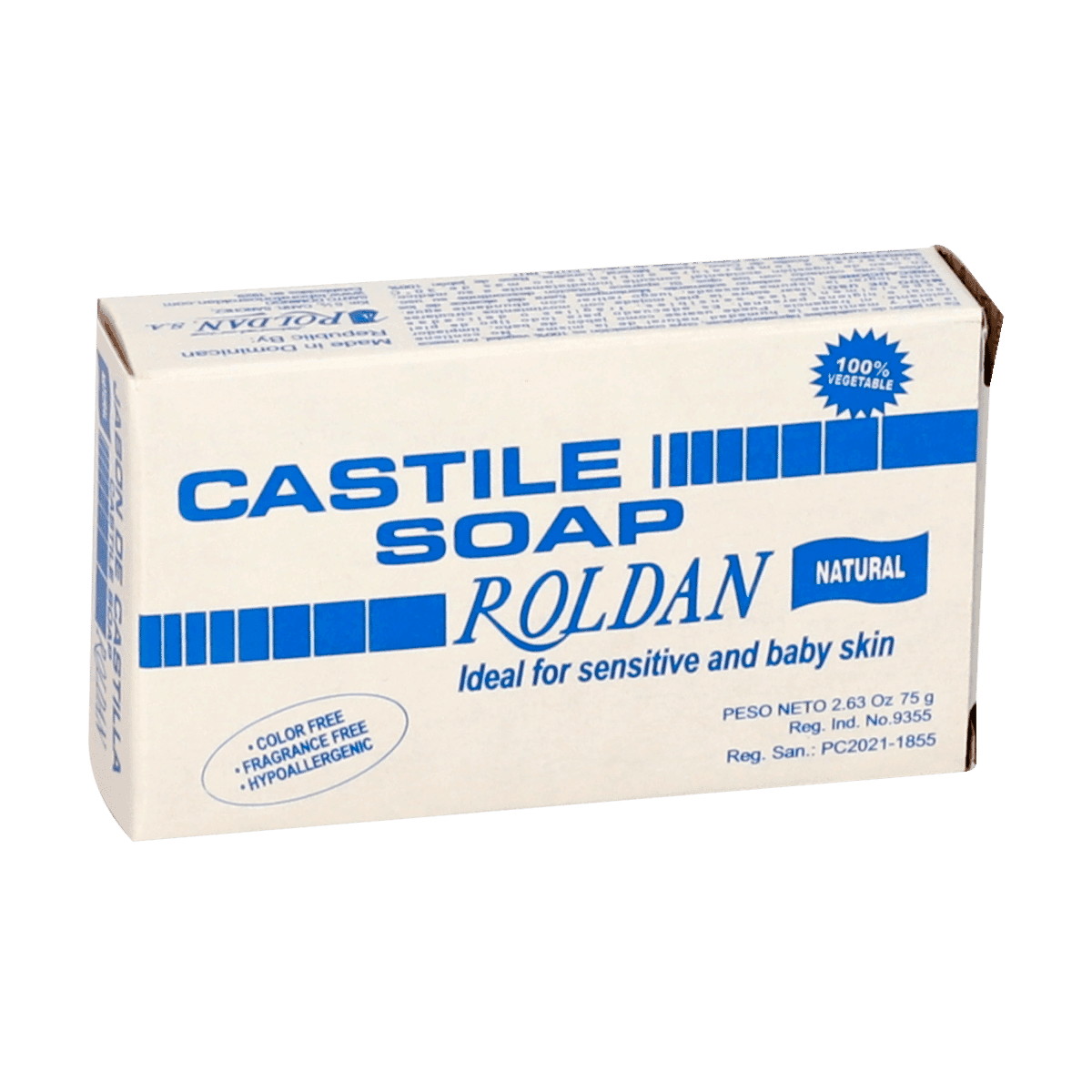 Jabón de Castilla Roldan 75G Jabón de Castilla Roldan 75G