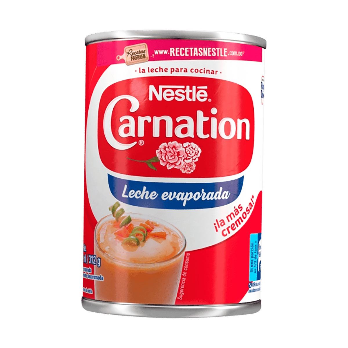 Leche Evaporada Carnation Nestlé 312 Gramos Leche Evaporada Carnation Nestlé 312 Gramos
