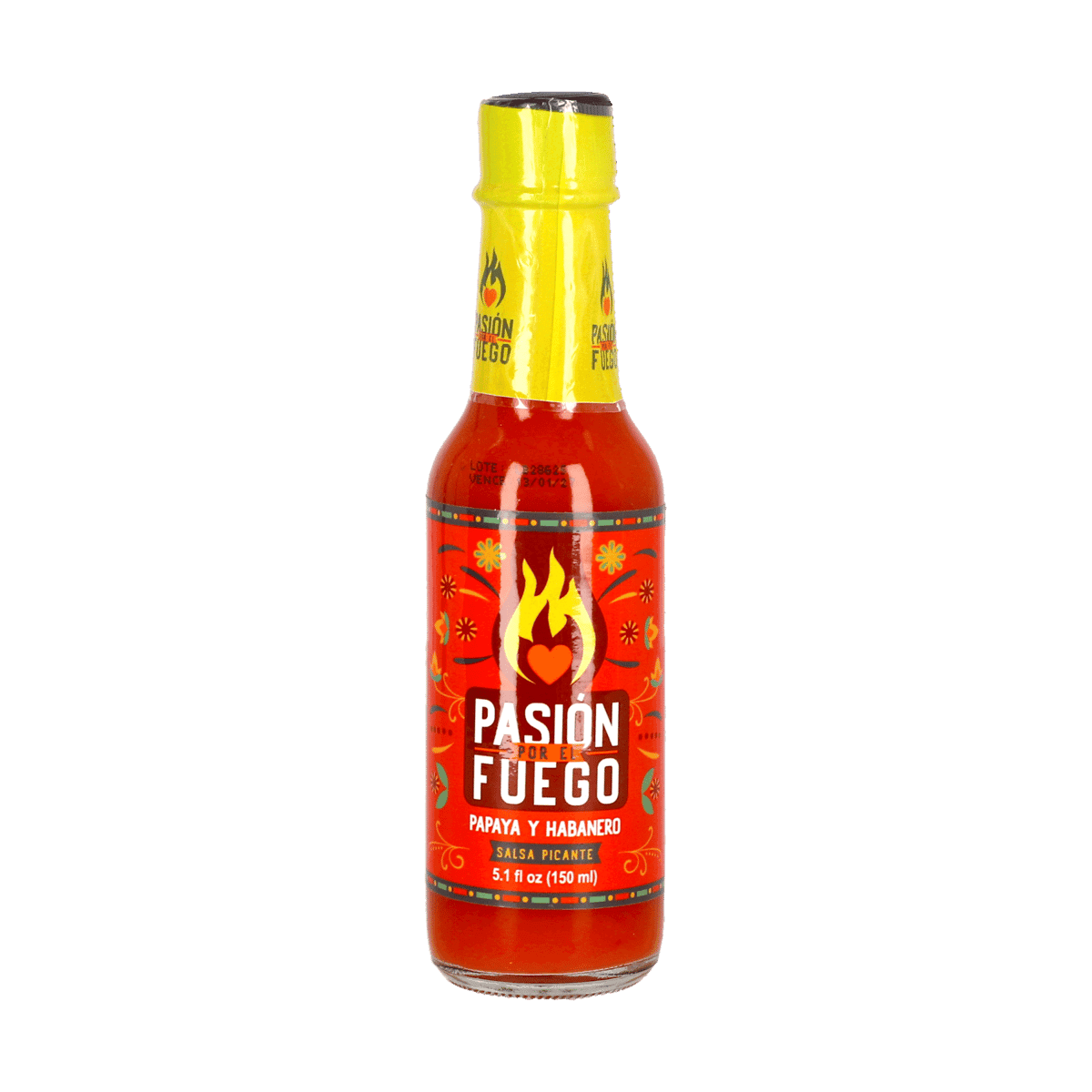 Salsa Picante Pasión Por El Fuego Papaya y Habanero 5 oz Salsa Picante Pasión Por El Fuego Papaya y Habanero 5 oz