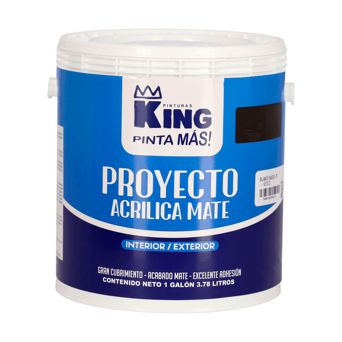Pinturas King Acrílica Proyecto Blanco Hueso 70 1 Galón Pinturas King Acrílica Proyecto Blanco Hueso 70 1 Galón