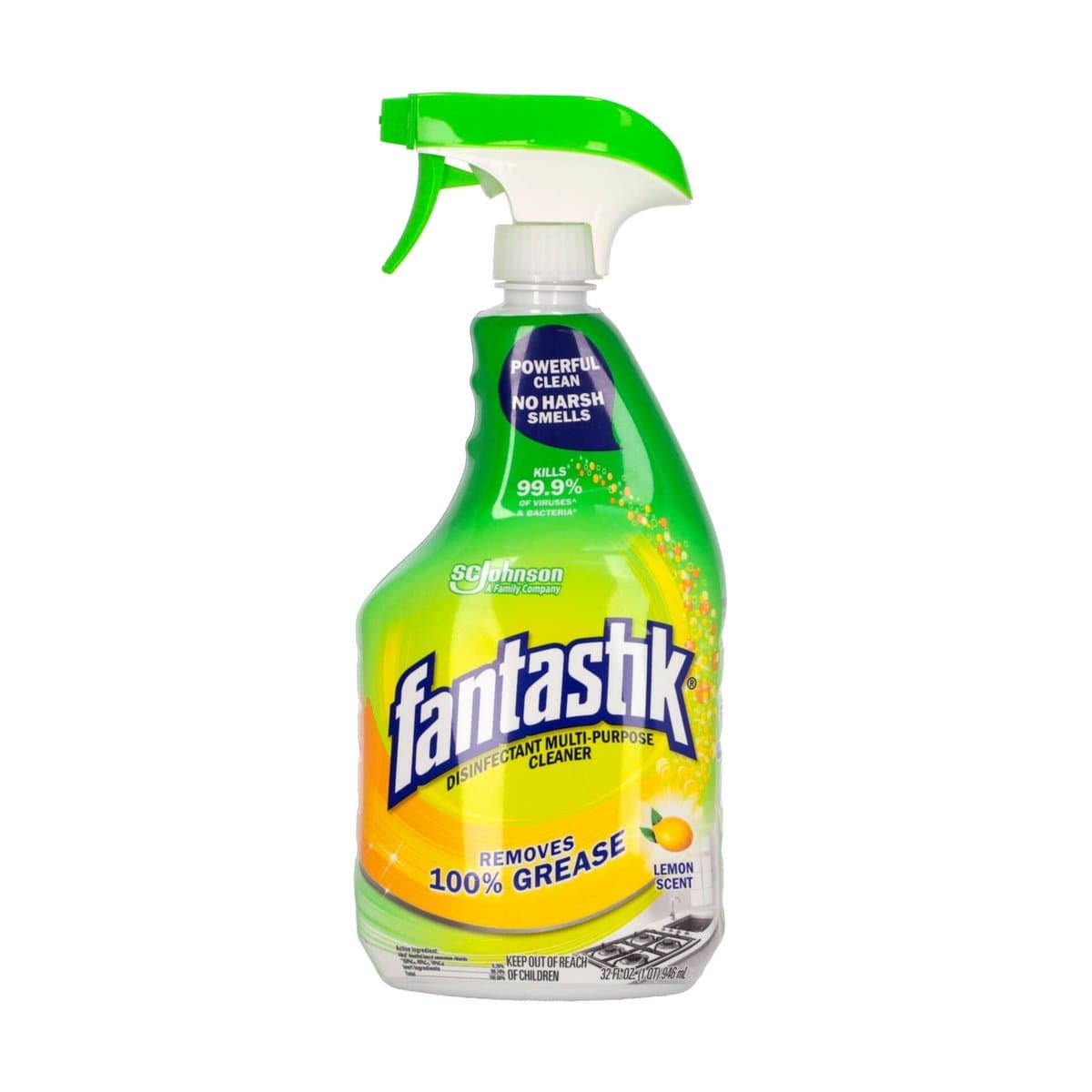 Desinfectante Removedor De Grasa Fantastik Limón 32 Oz Desinfectante Removedor De Grasa Fantastik Limón 32 Oz