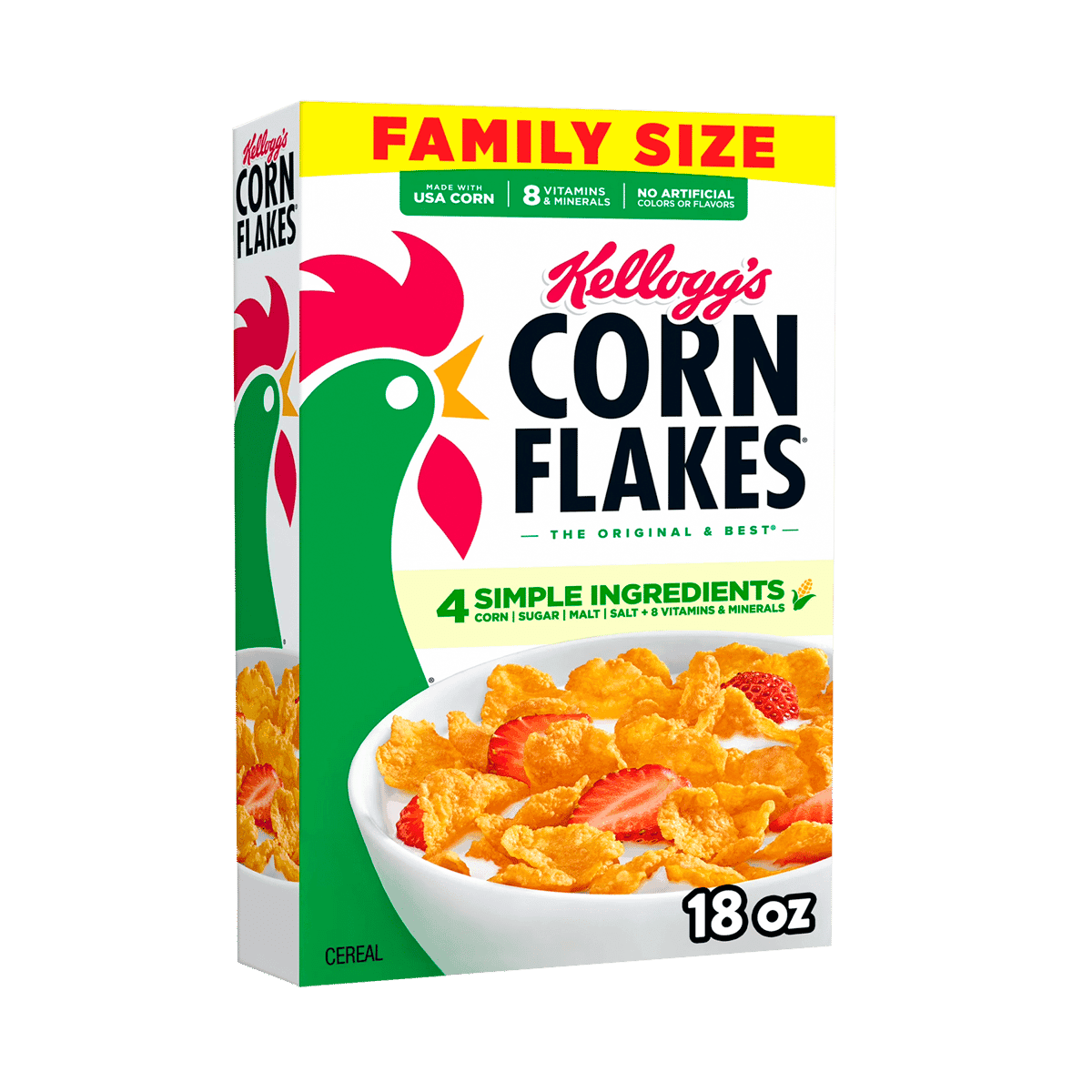 Cereal Corn Flakes Family Size 18 oz Cereal Corn Flakes Family Size 18 oz