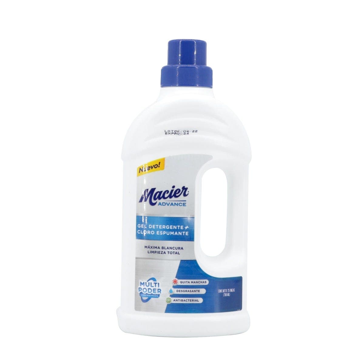 Gel Detergente + Cloro Espumante Macier Advance 750ml Gel Detergente + Cloro Espumante Macier Advance 750ml
