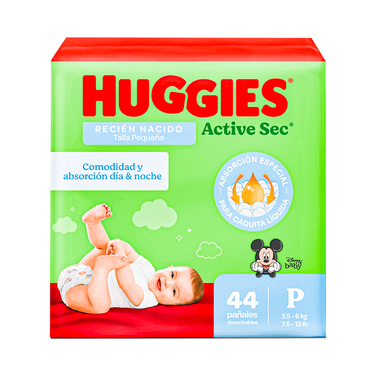 Pañales Huggies Active Sec Etapa 1/P 44 Unidades Pañales Huggies Active Sec Etapa 1/P 44 Unidades