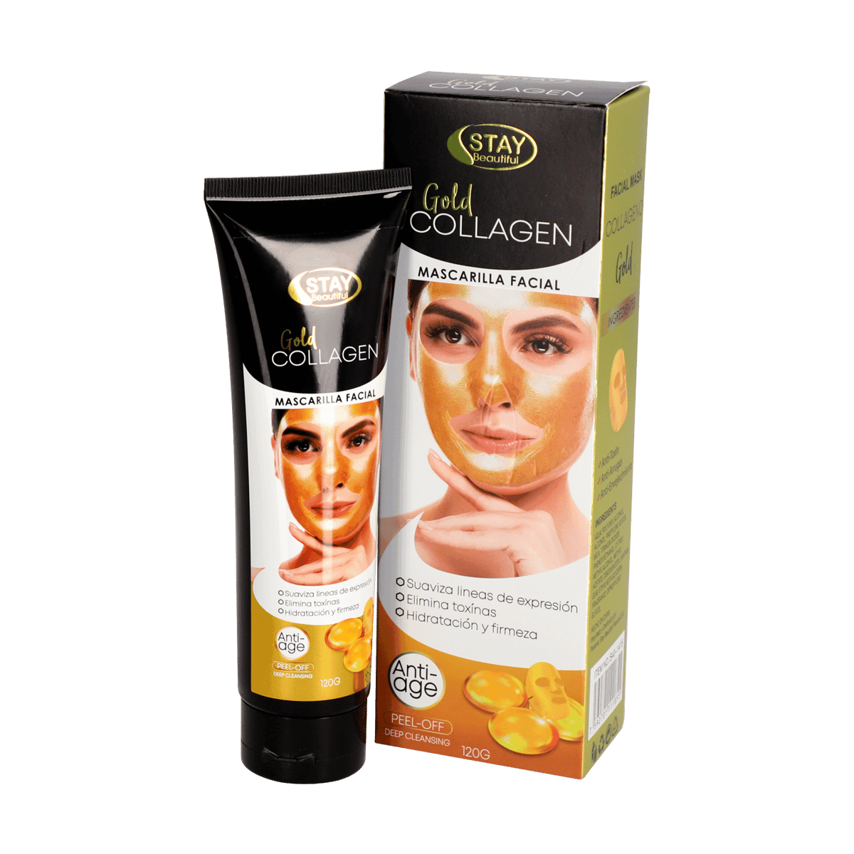 Mascarilla Facial Gold Collagen Stay Beautiful 120g Mascarilla Facial Gold Collagen Stay Beautiful 120g