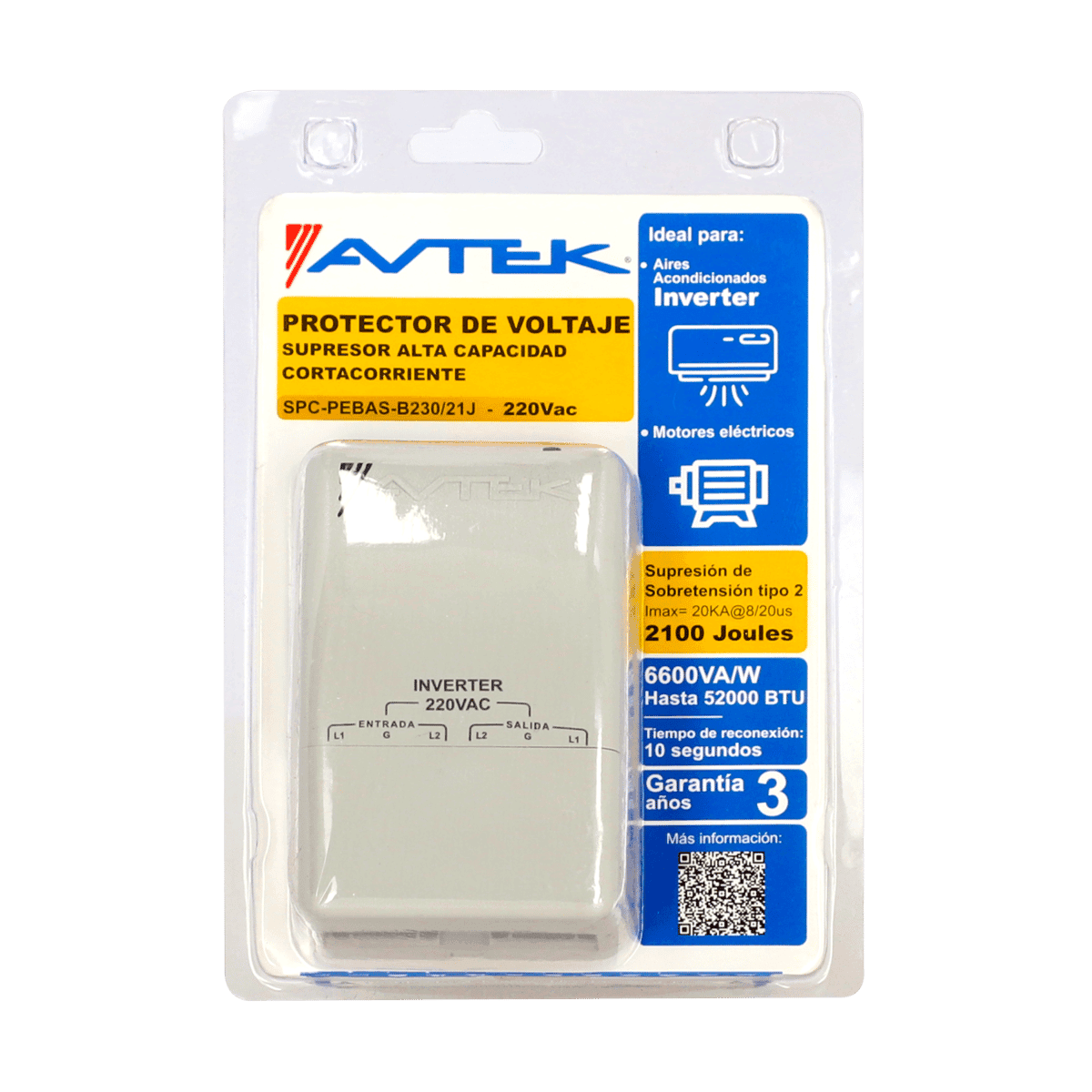 Protector de Voltaje AVTEK 220V Protector de Voltaje AVTEK 220V