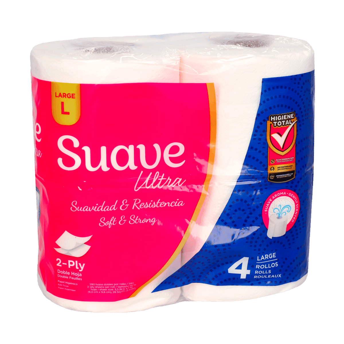 Papel Higiénico Suave Ultra Grande 2 Hojas 4 Rollos Papel Higiénico Suave Ultra Grande 2 Hojas 4 Rollos