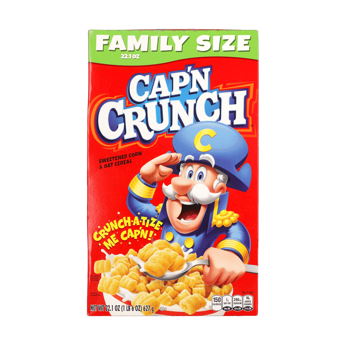 Cap’n Crunch Cereal Original Family Size 22.1 oz Cap’n Crunch Cereal Original Family Size 22.1 oz
