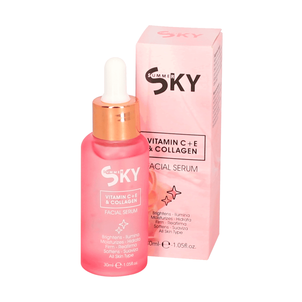 Serum Facial Sky Summer Vitamina C + E & Colágeno M/54393 30 mL Serum Facial Sky Summer Vitamina C + E & Colágeno M/54393 30 mL