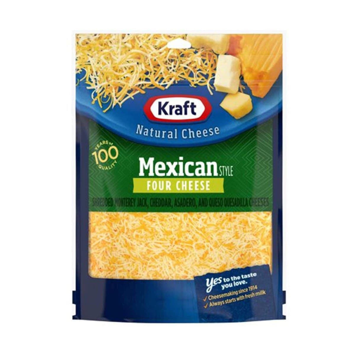 Queso Rallado Estilo Mexicano Kraft 4 Tipos de Queso 8 Oz Queso Rallado Estilo Mexicano Kraft 4 Tipos de Queso 8 Oz