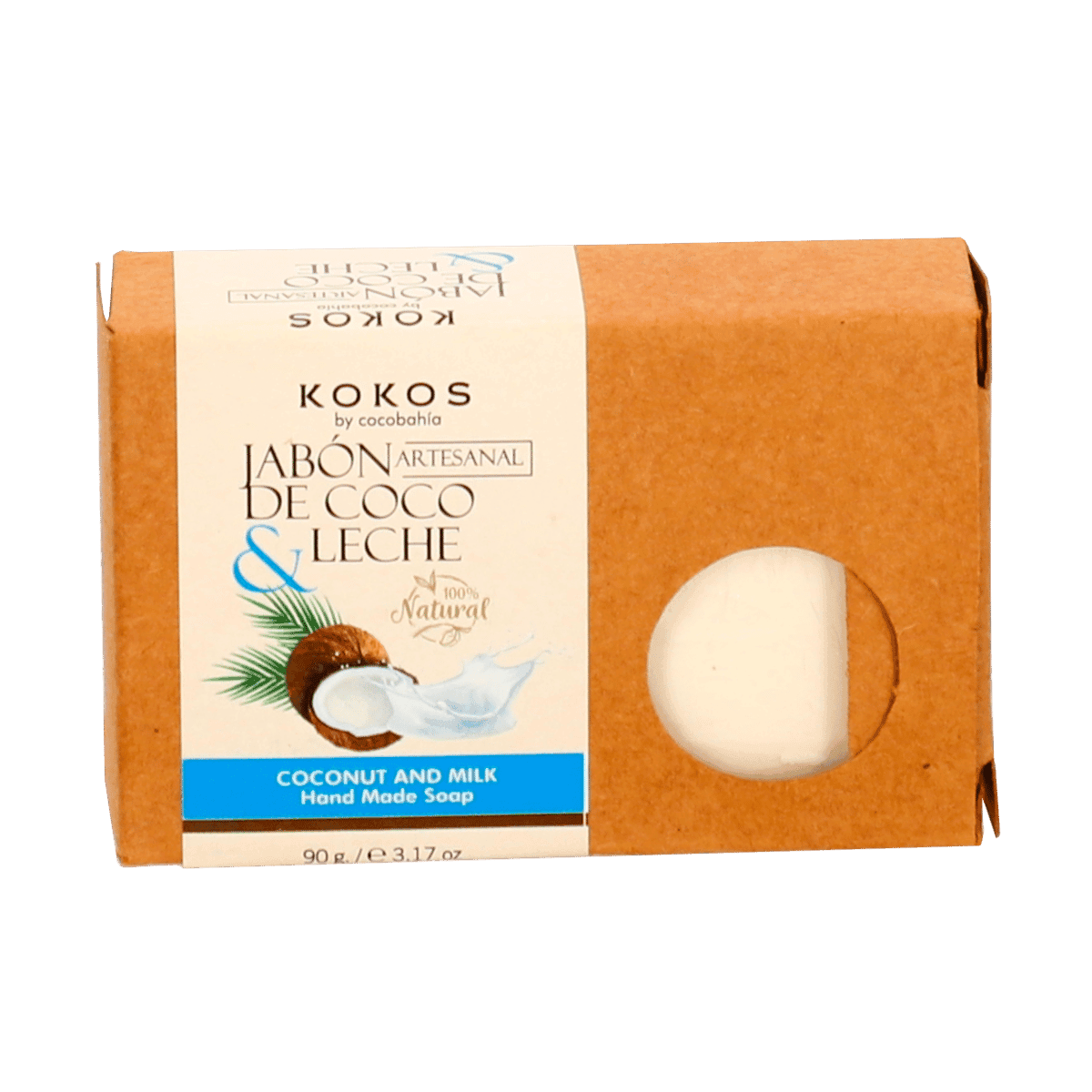 Jabón Artesanal de Coco y Leche Kokos 90 Gramos Jabón Artesanal de Coco y Leche Kokos 90 Gramos