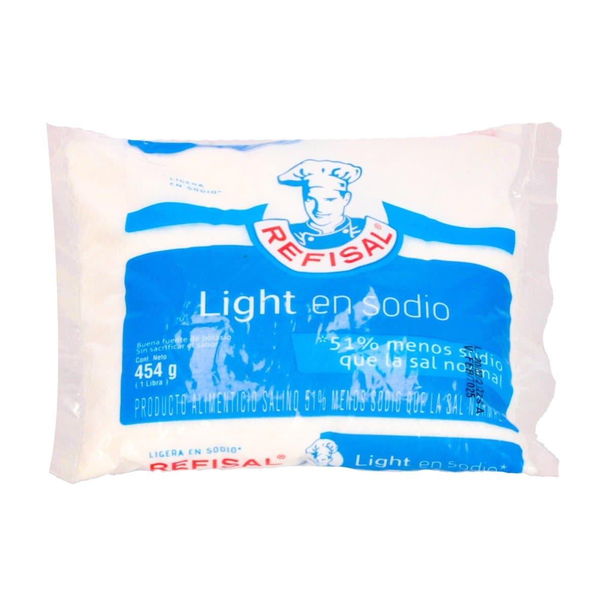 Sal Light Refisal En Sodio 454gr Sal Light Refisal En Sodio 454gr