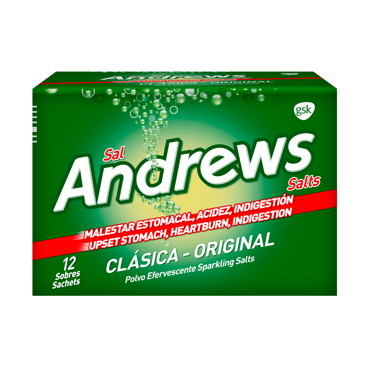 Antiácido Sal Andrews Original 12 Sobres Antiácido Sal Andrews Original 12 Sobres