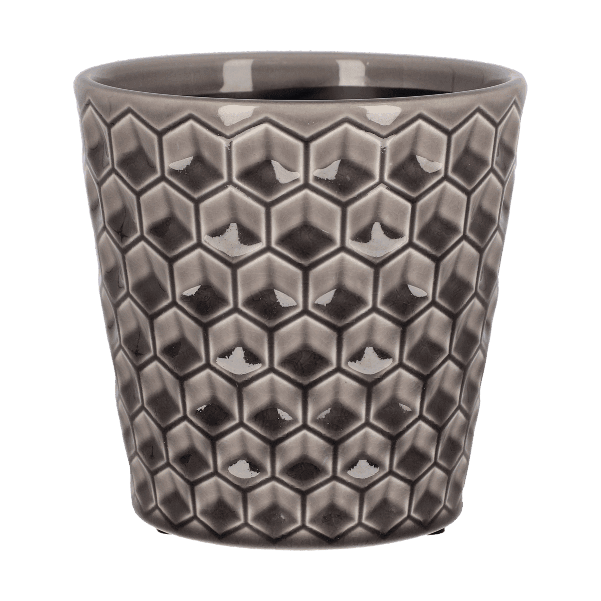 Macetero Gris Gw 13x13x13 Macetero Gris Gw 13x13x13