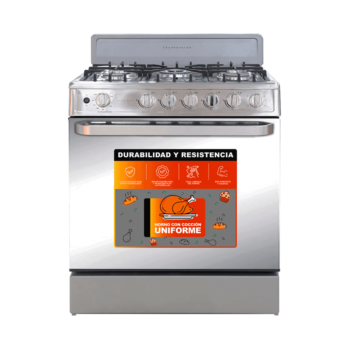 Estufa Tecnomaster 30″ M/TM/MD30SSX2 5Q Estufa Tecnomaster 30″ M/TM/MD30SSX2 5Q