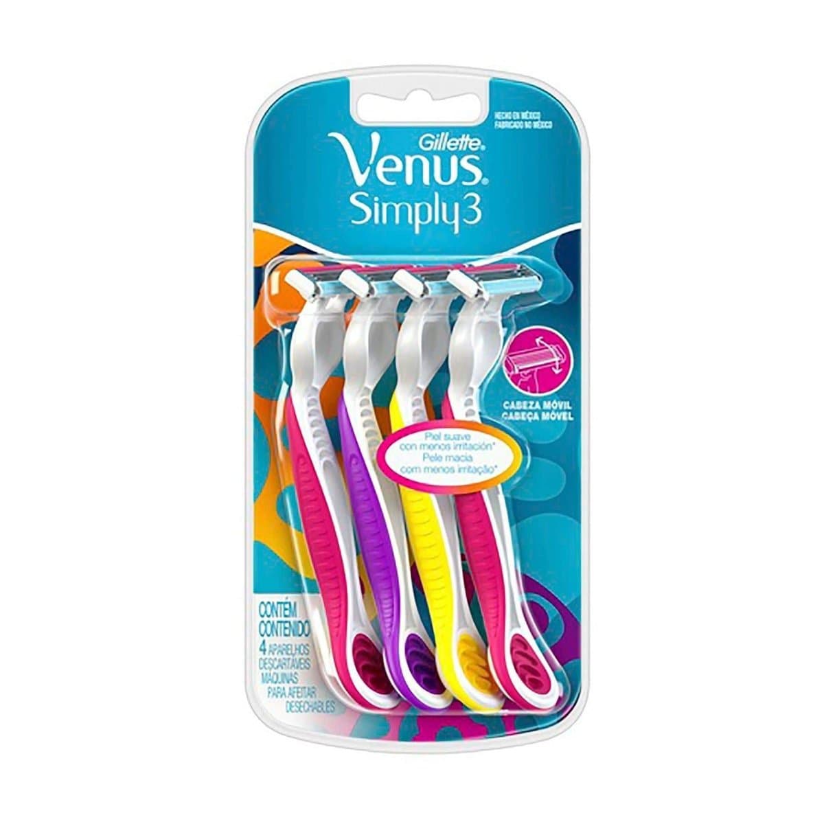 Rasuradora Gillette Venus Simply 4 Uds Rasuradora Gillette Venus Simply 4 Uds