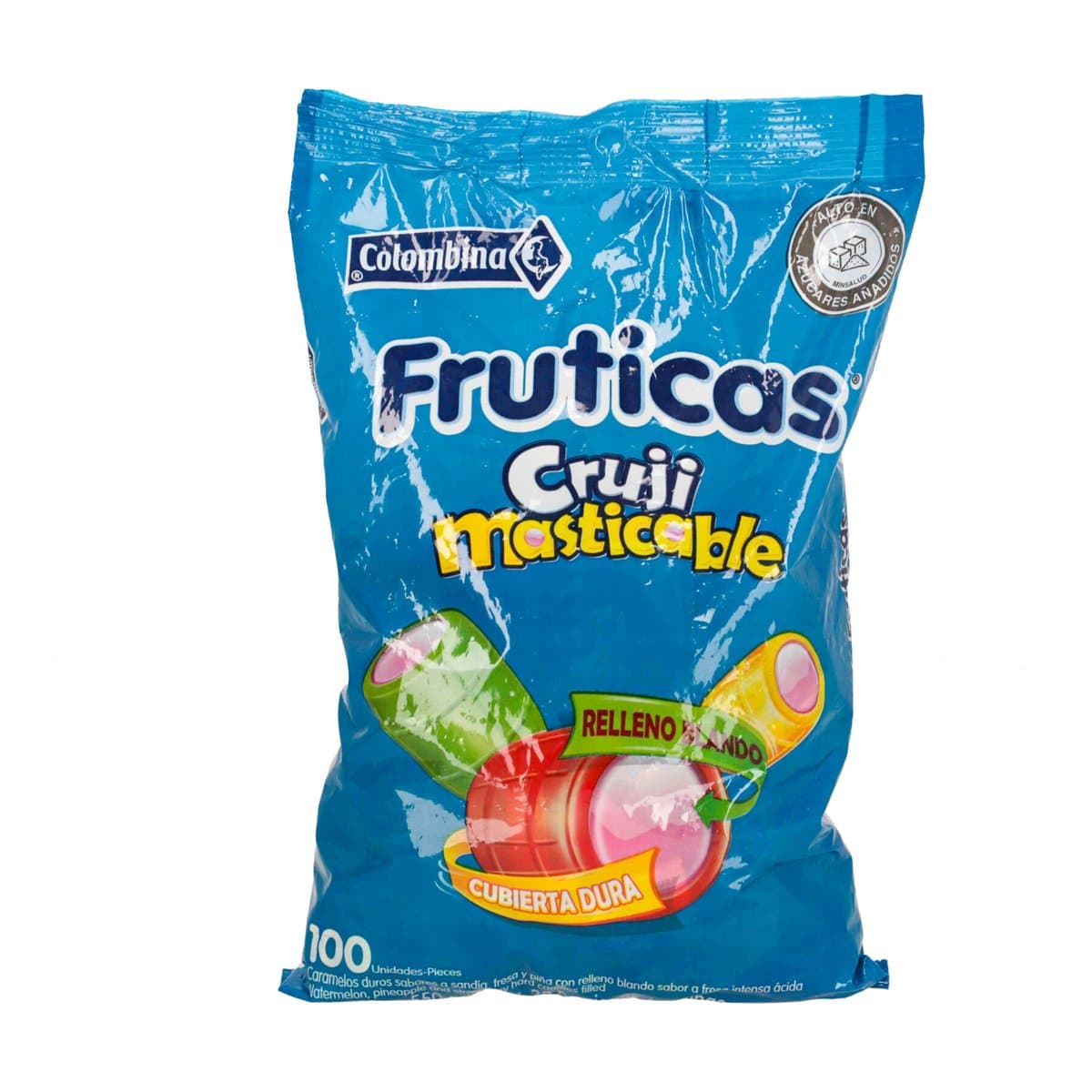 Fruticas Cruji Masticable Colombina 100 Unidades Fruticas Cruji Masticable Colombina 100 Unidades