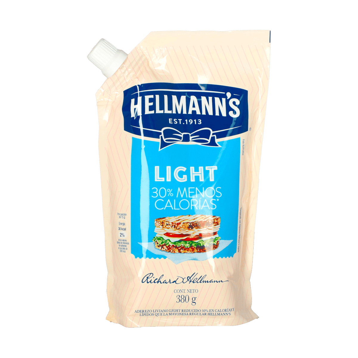 Mayonesa Light Hellmanns 380gr Mayonesa Light Hellmanns 380gr