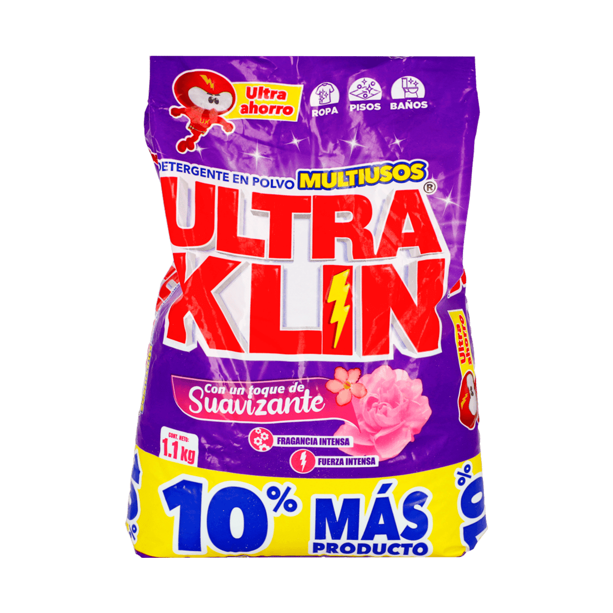 Detergente en Polvo Ultraklin con Toque de Suavizante 1.1 kg Detergente en Polvo Ultraklin con Toque de Suavizante 1.1 kg